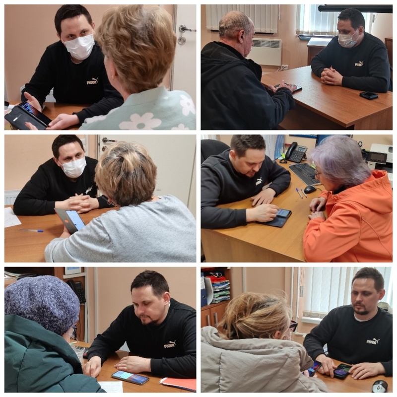 Индивидуальные занятия по обучению основам пользования мобильными устройствами и интернетом