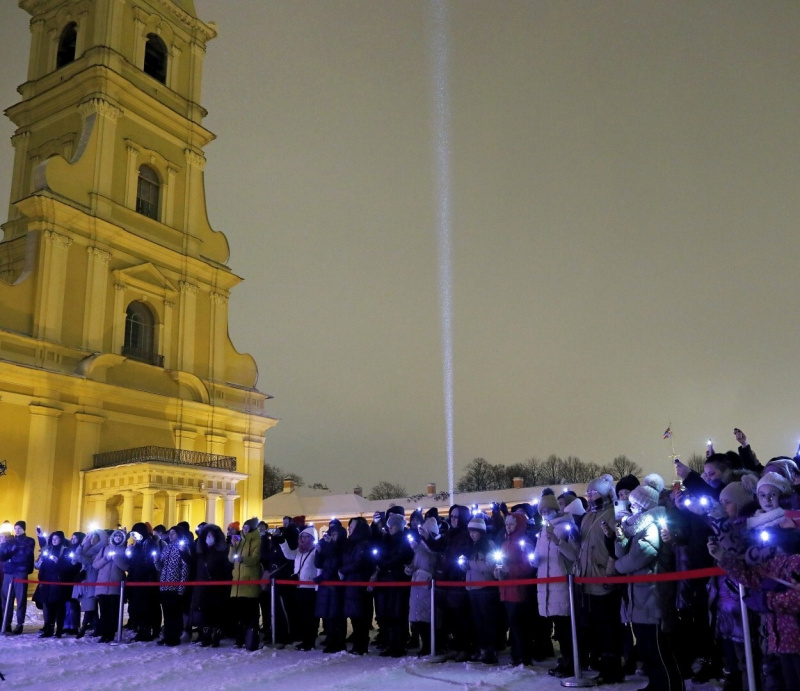На территории Петропавловской крепости 27 января пройдёт акция «Блокадный свет»