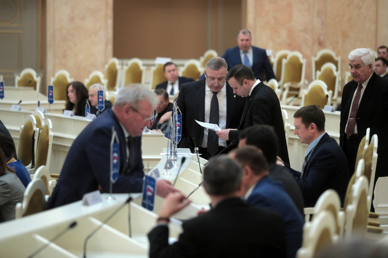 Заседание Законодательного Собрания Санкт-Петербурга